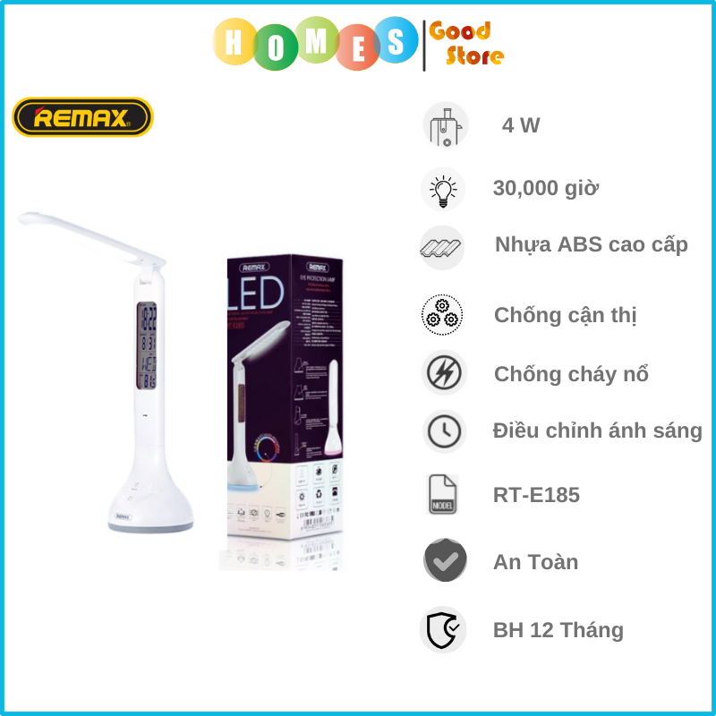 Đèn LED Làm Việc Chống Cận Thông Minh Remax RT-E185 - Hàng Chính Hãng