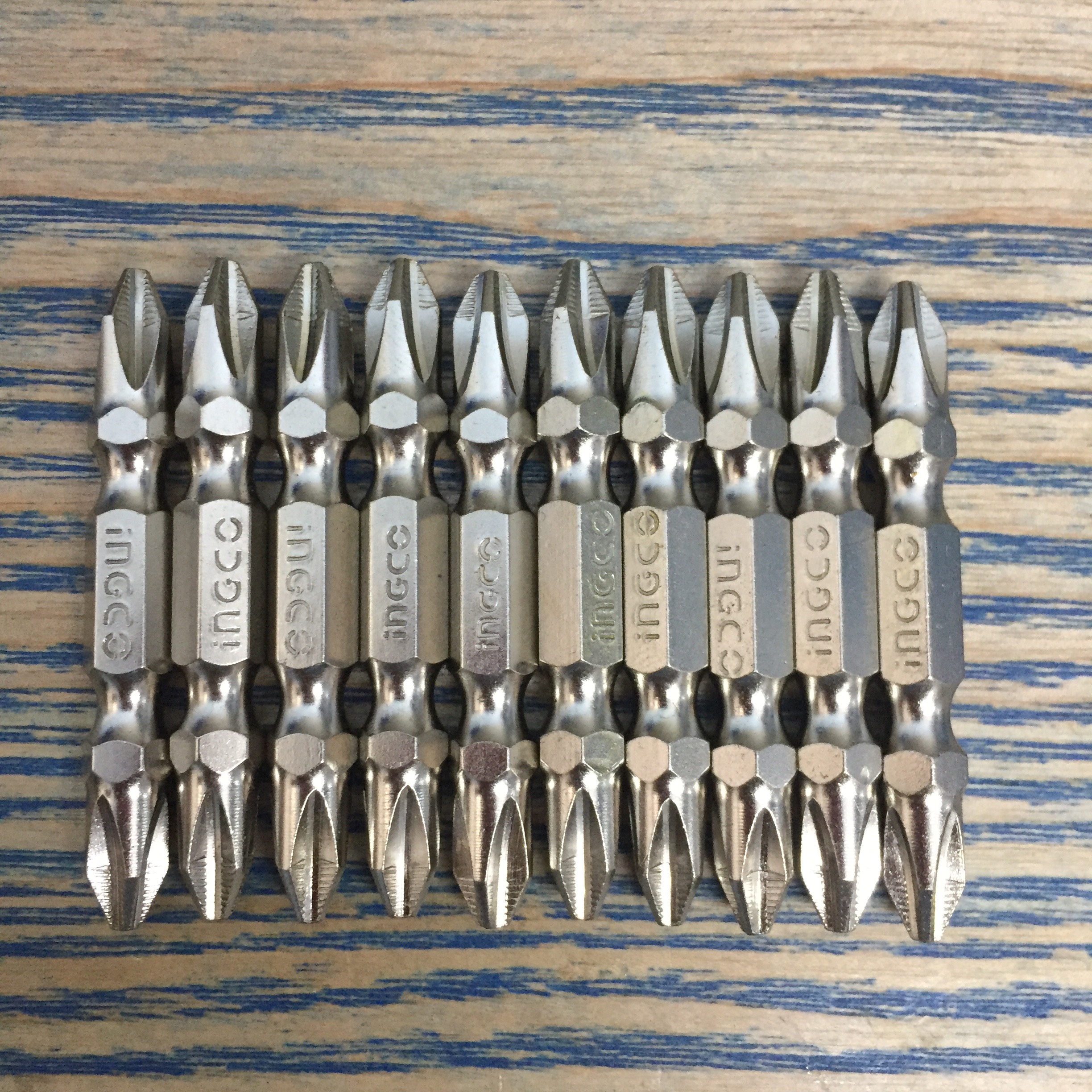 PH2x50mm Bộ mũi vít bake 2 đầu 10 cái INGCO SDB21PH223