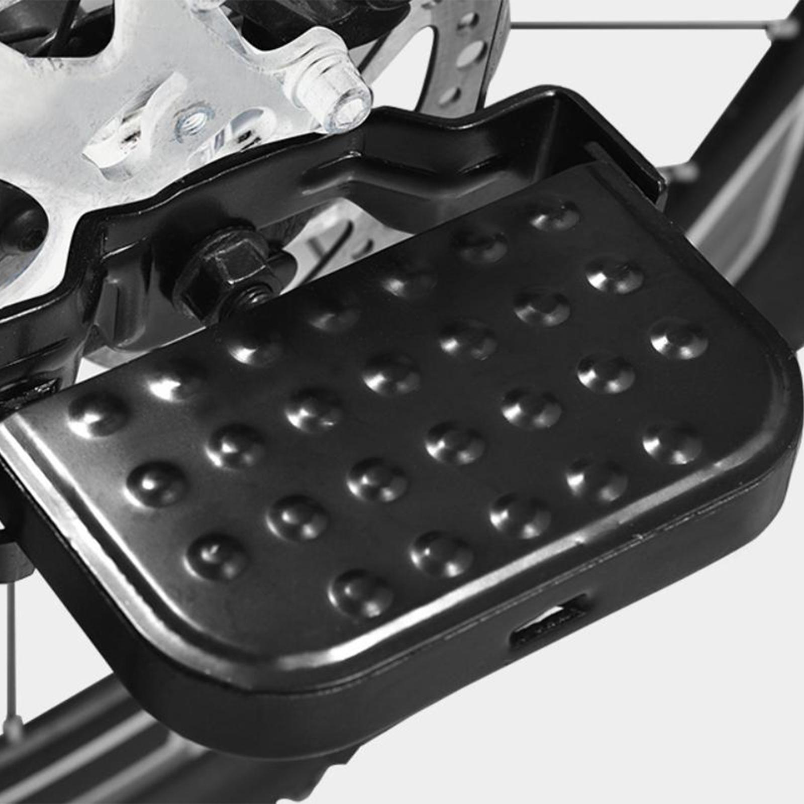 Rear Pedals Foldable Non Slip Rear Seat Footrest Cycling Accessories
