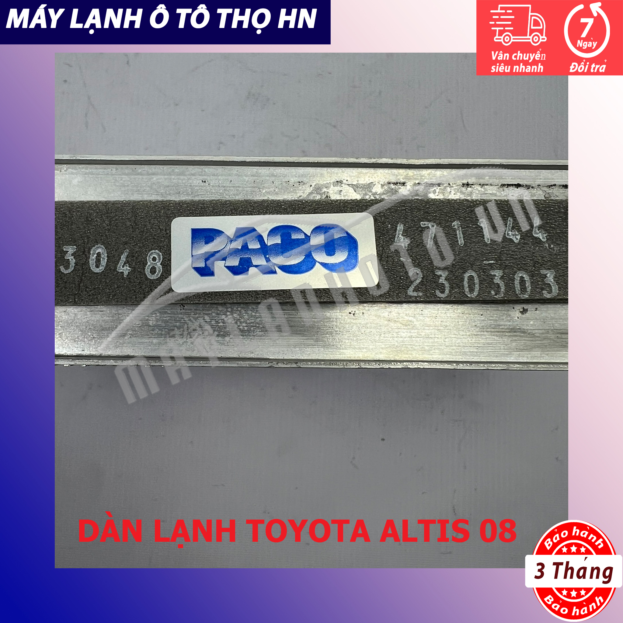 Dàn (giàn) lạnh Toyota Altis 2008 2009 2010 2011 2012 2012 Hàng xịn Thái Lan 08 09 10 11 12