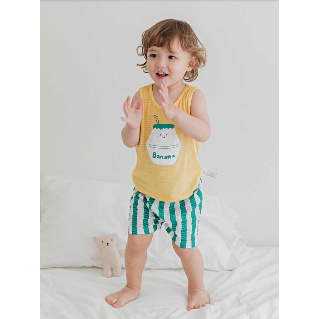 BỘ BA LỖ CAO CẤP BÉ TRAI NỘI ĐỊA HÀN, CHẤT COTTON GIẤY ORGANIC, MẪU YAKULK