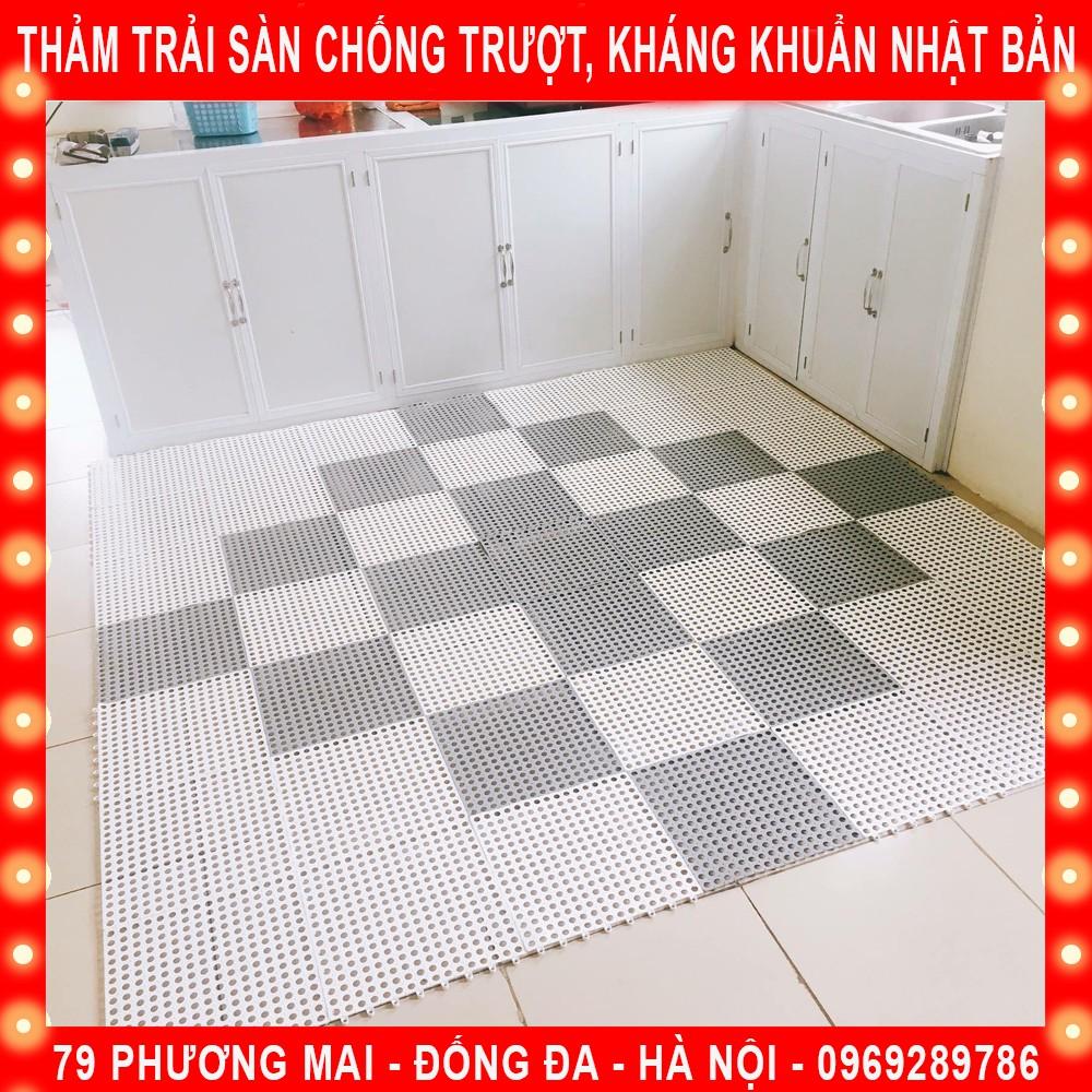 Combo 10 Tấm Thảm Trải Sàn Kháng Khuẩn Nhật Bản Chống Trơn Trượt KT:30*30 - Hàng Nhập Khẩu