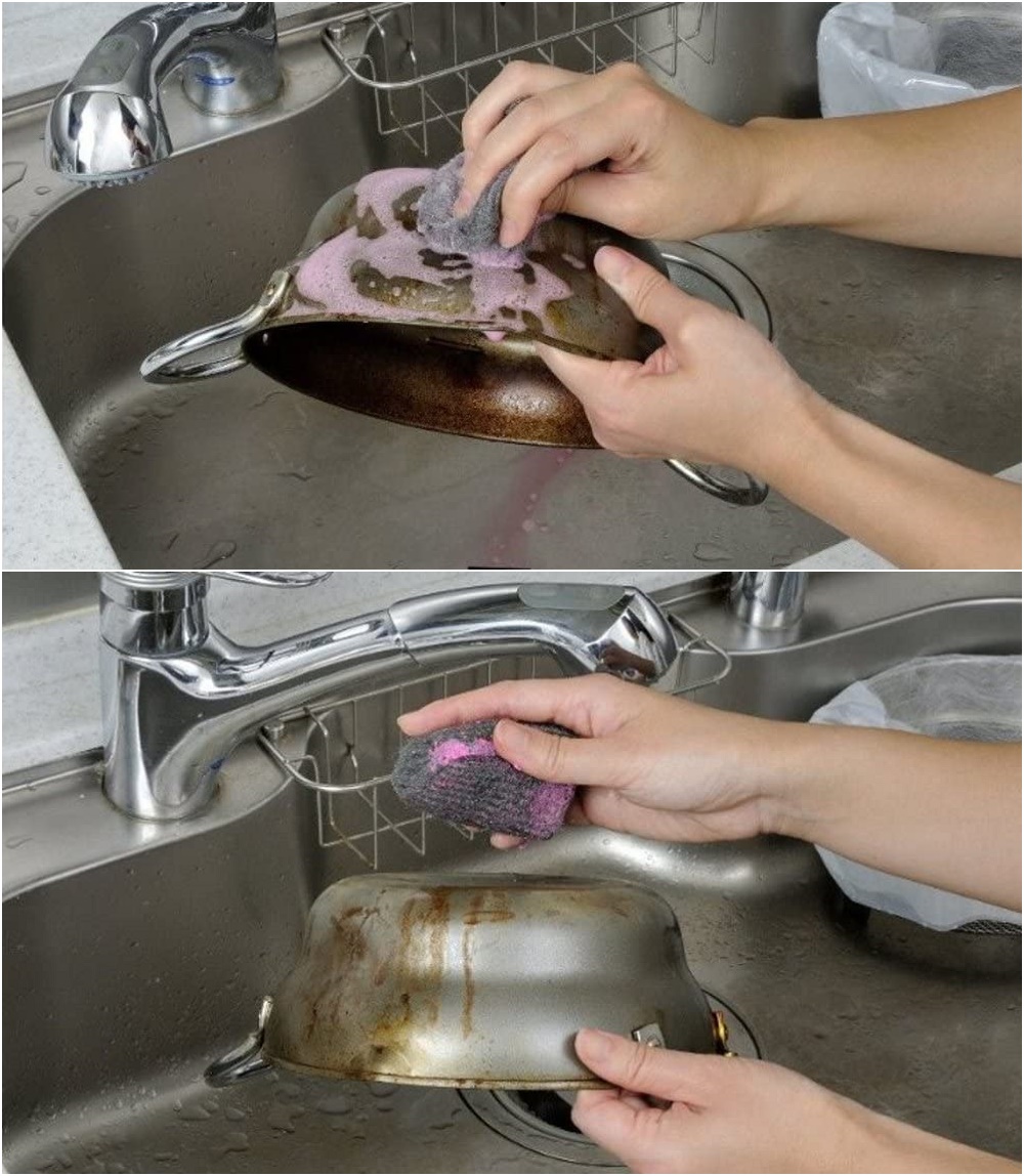 Set 6 cuộn mút cọ rửa xoong nồi Echo Metal - Hàng Nội Địa Nhật Bản nhập khẩu