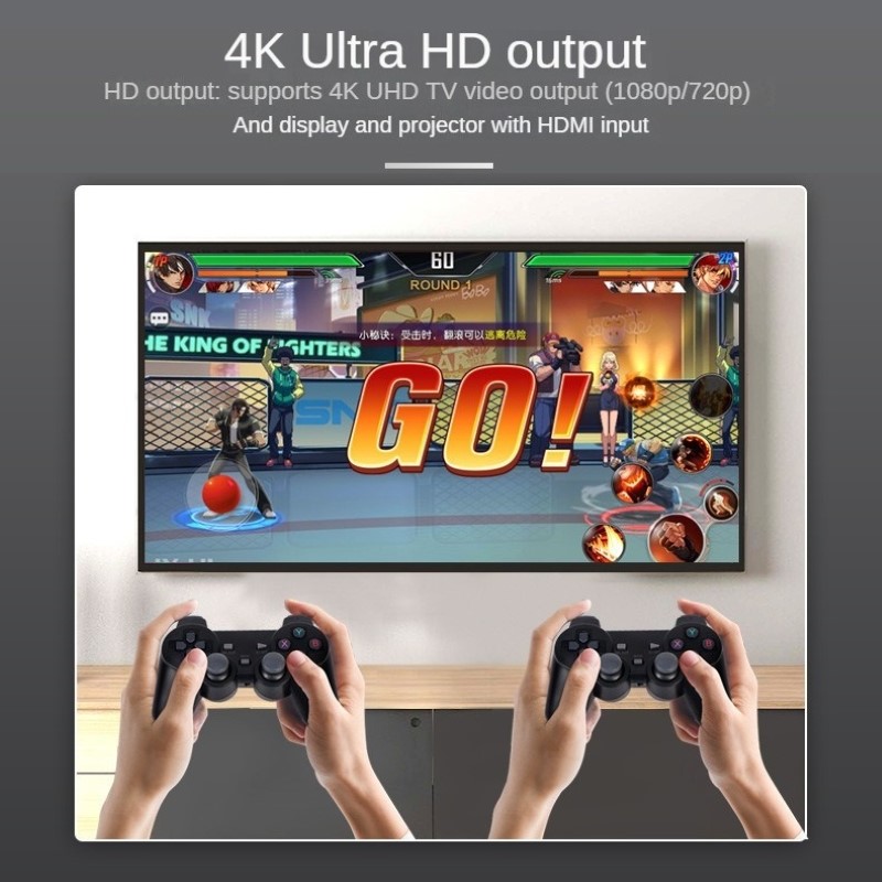 Bộ Máy Retro Gamestick M8 64G 2 tay cầm kết nối HDMI cho màn hình Tivi máy tính máy chiếu