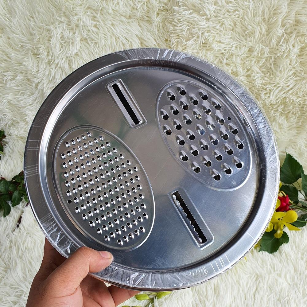 BỘ THAU RỔ BÀO RAU NẠO CỦ INOX KHÔNG RỈ 3 MÓN – DỤNG CỤ THÁI CẮT RAU CỦ 3 TRONG 1