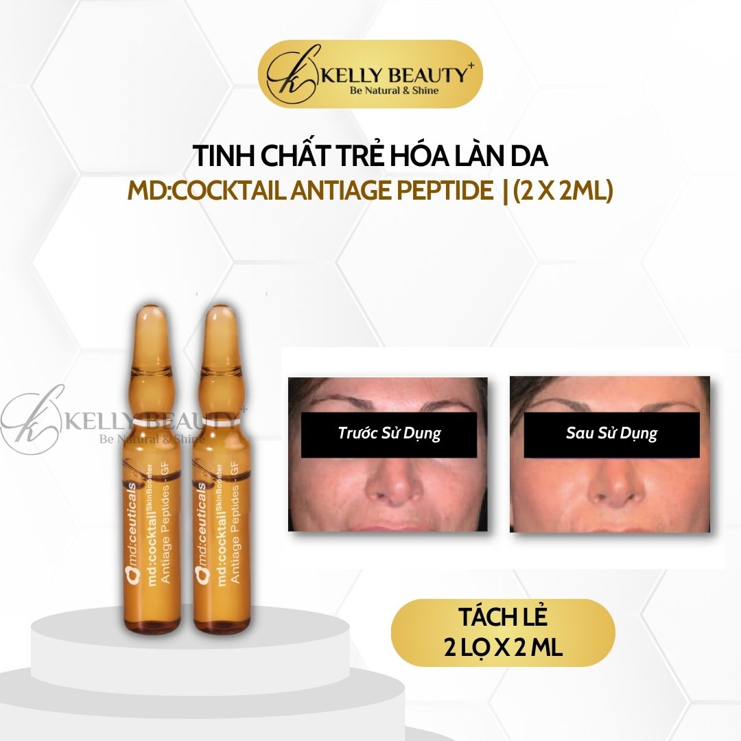Tinh Chất Trẻ Hóa Da MD:Cocktail Antiage Peptides GF - MD:Ceuticals | Kelly Beauty