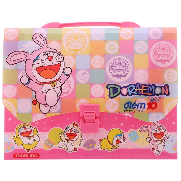 Cặp Học Thêm Doraemon TP-DF01/DO - Màu Hồng