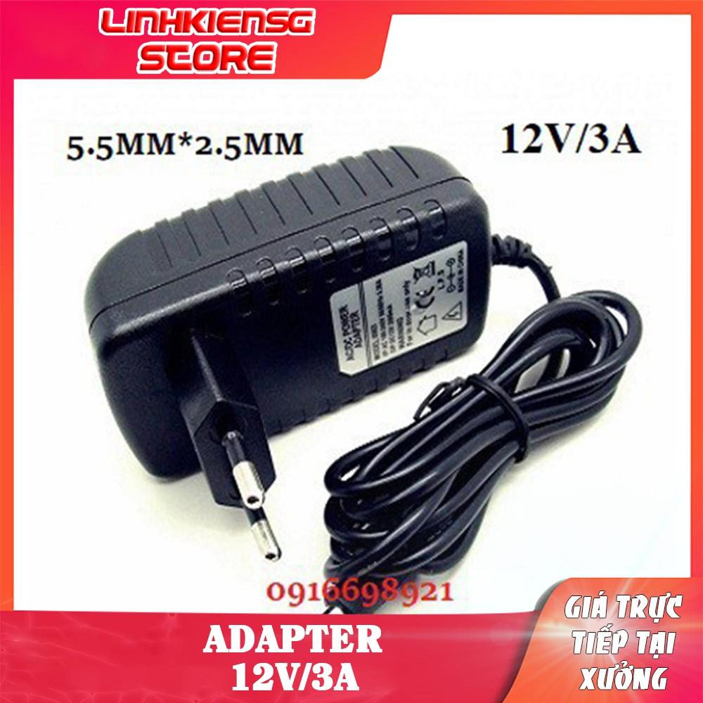 Nguồn Điện Sạc Adapter 12V 3A jack DC 5.5 * 2.5 mm - nguồn camera ĐÈN LED livestream live makeup trang điểm.