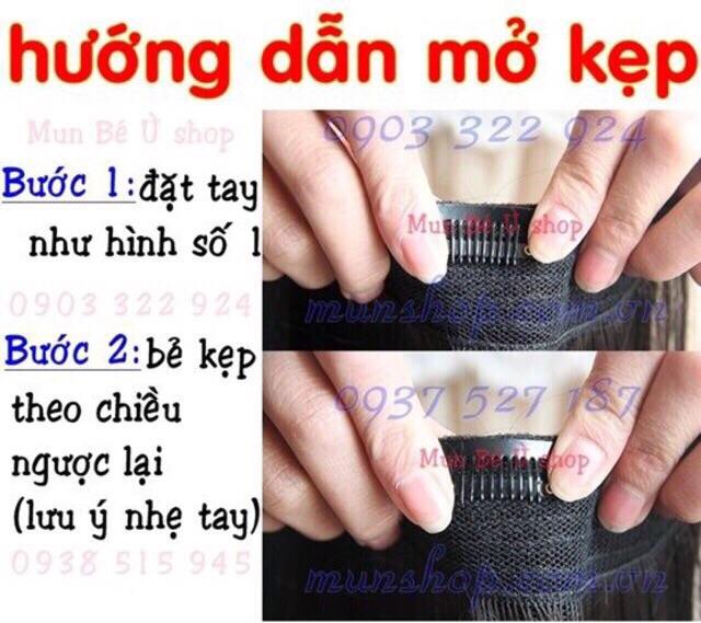 Tóc kẹp phồng đơn - Tóc giả che mái hói cao cấp