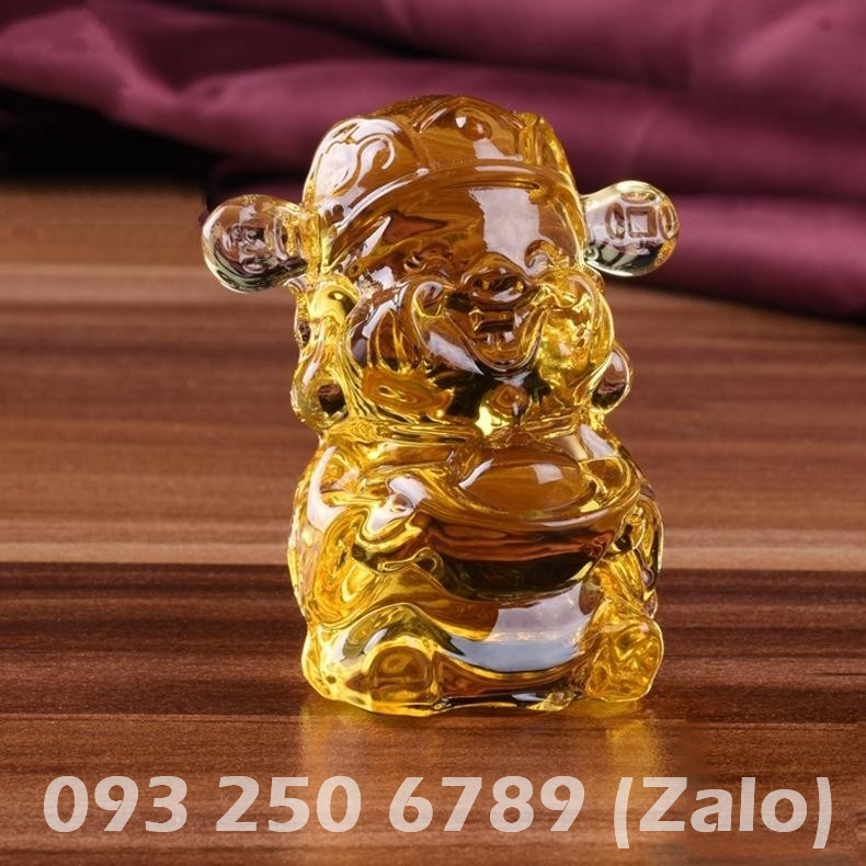 Thiềm từ (con cóc) pha lê phong thủy may mắn &amp; tài lộc , Nhiều kích thước 5cm 7cm 9cm