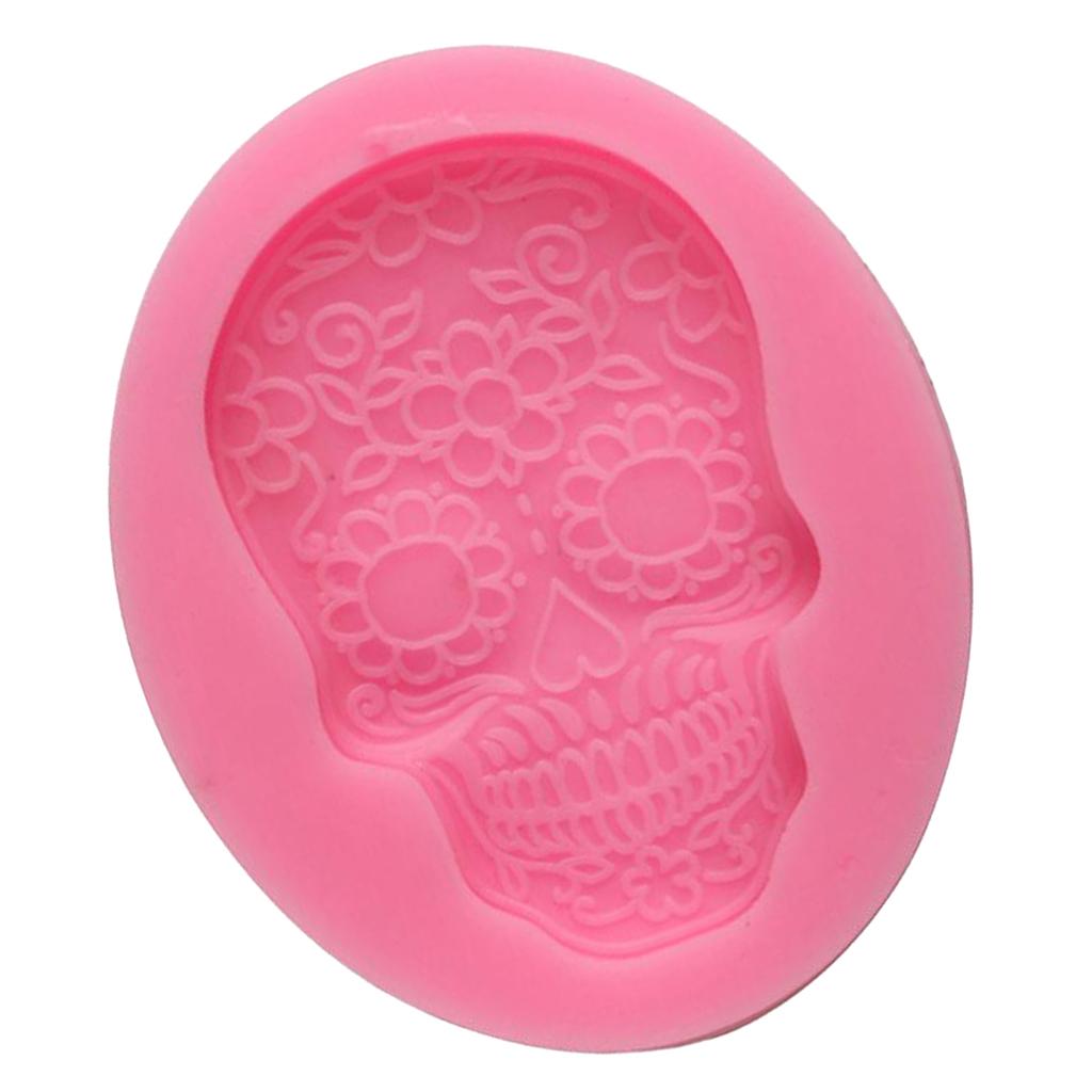 Halloween Skull Mask Cake Mould Baking Molds Soap Pizza Fondant Decoration,