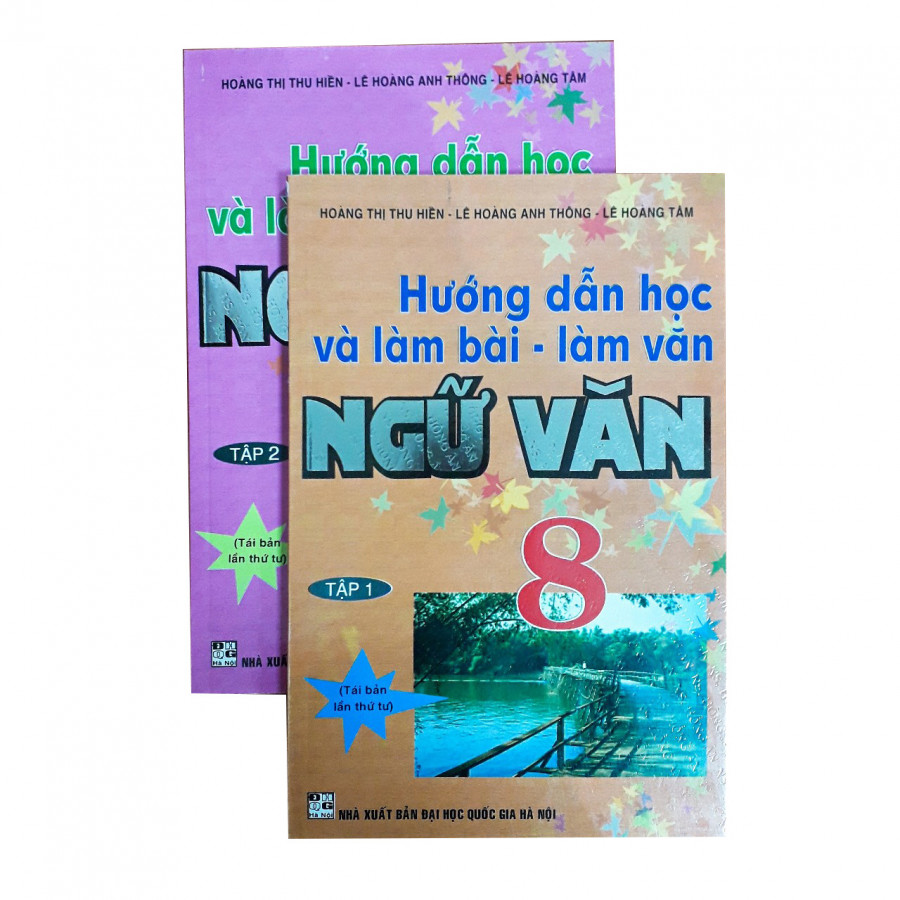 Combo Hướng dẫn học và làm bài - làm văn Ngữ Văn lớp 8 Tập 1&amp;2