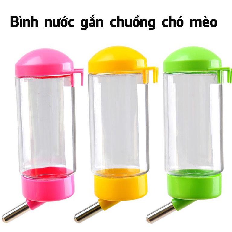 Bình nước cho chó mèo tự động gắn chuồng tiện lợi, bình nước gắn chuồng chó mèo