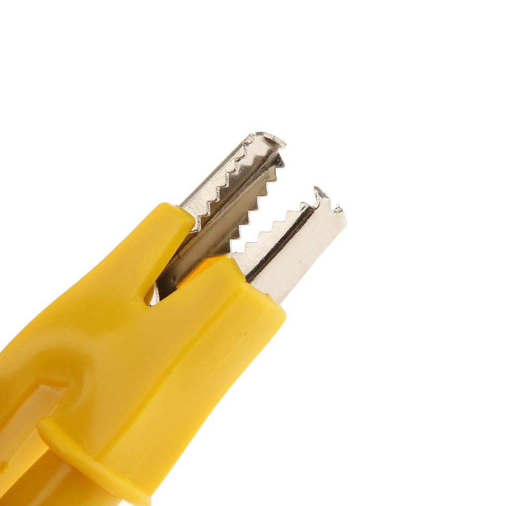Metal Alligator Clips Electrical Test Clamps Yellow