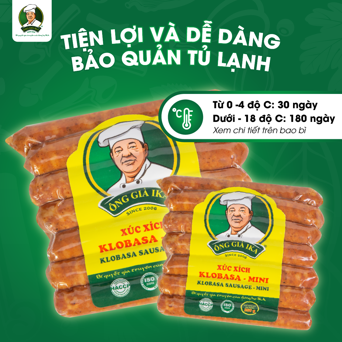 [Chỉ Giao Hà Nội] Xúc xích Klobasa Mini 250g