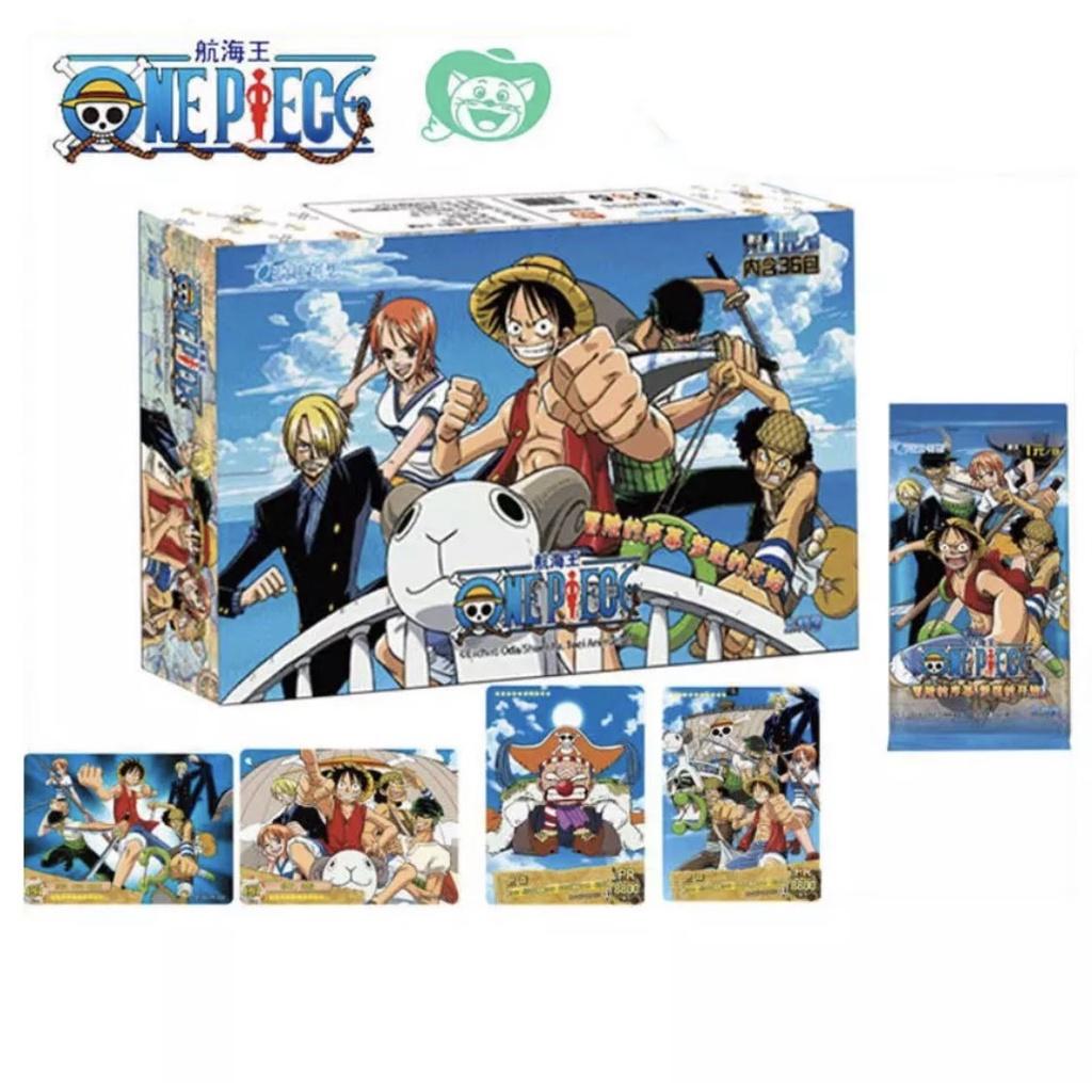 Hộp sét thẻ bài hải tặc ONE PIECE thẻ nhân phẩm 36 gói nhỏ x 5 thẻ