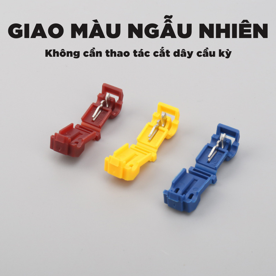 Combo Cút nối dây điện chữ T, bộ cút nối điện phân nhánh chữ T giúp phân nhánh dây điện tiện lợi dễ dàng - Huy Tưởng