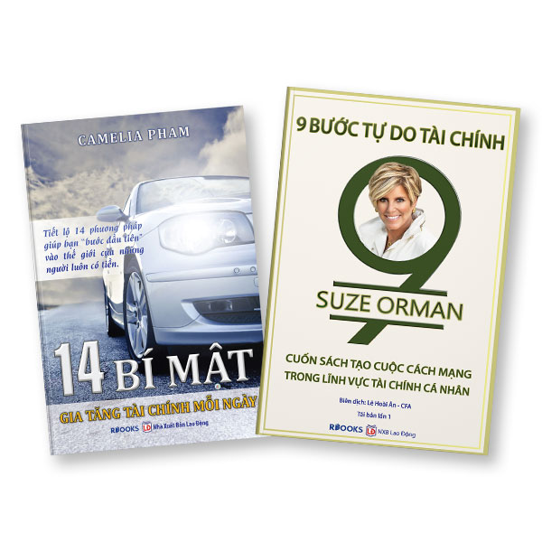 Bộ 2 Cuốn: 14 Bí Mật Gia Tăng Tài Chính Mỗi Ngày + 9 Bước Tự Do Tài Chính