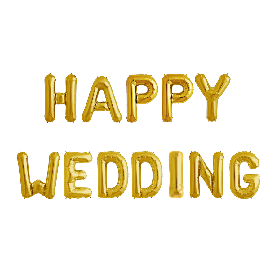 Bộ chữ Happy Wedding trang trí ngày cưới