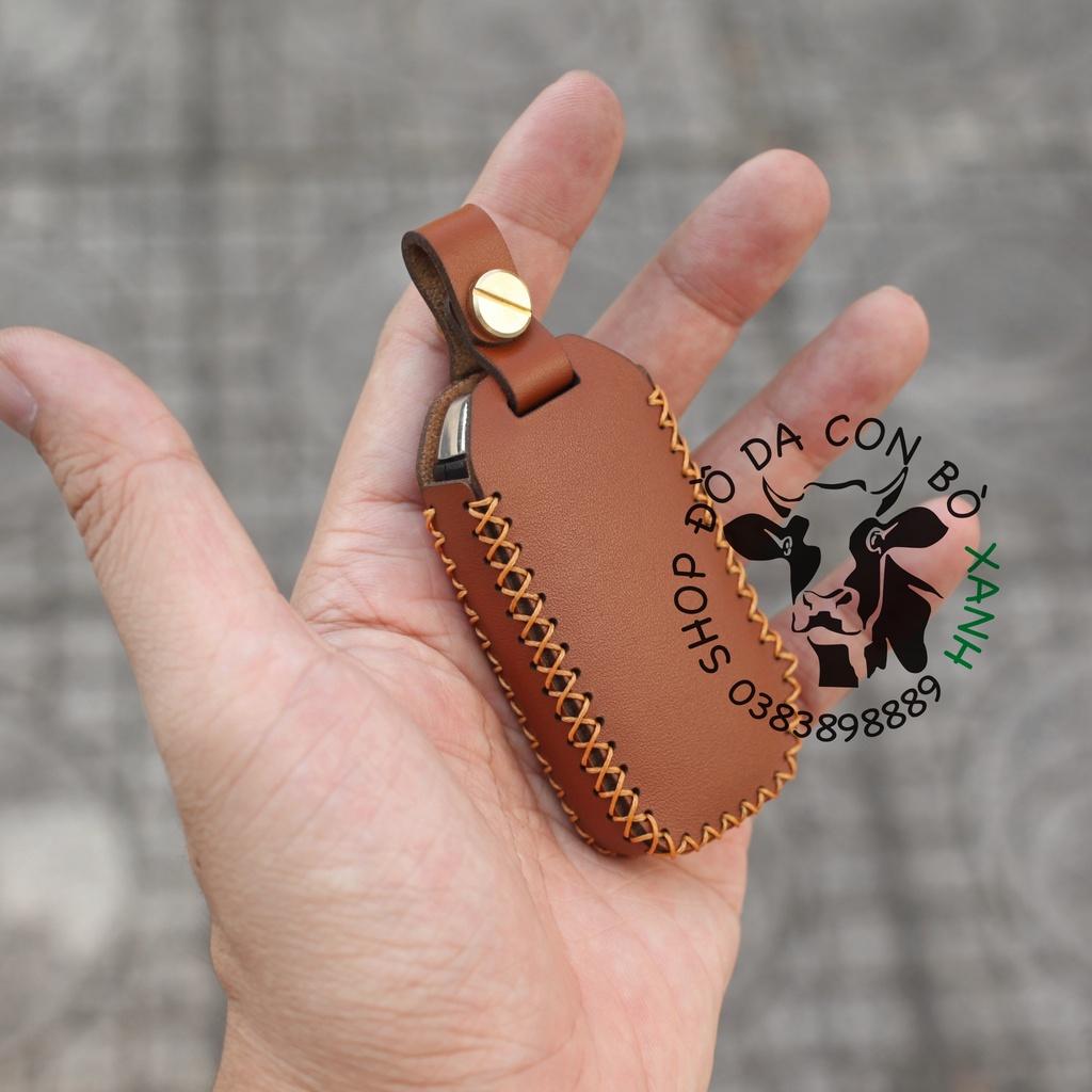 Bao da dành cho Chìa Khoá KIA cerato 2019, 2020, 2021 handmade Da Thật 009