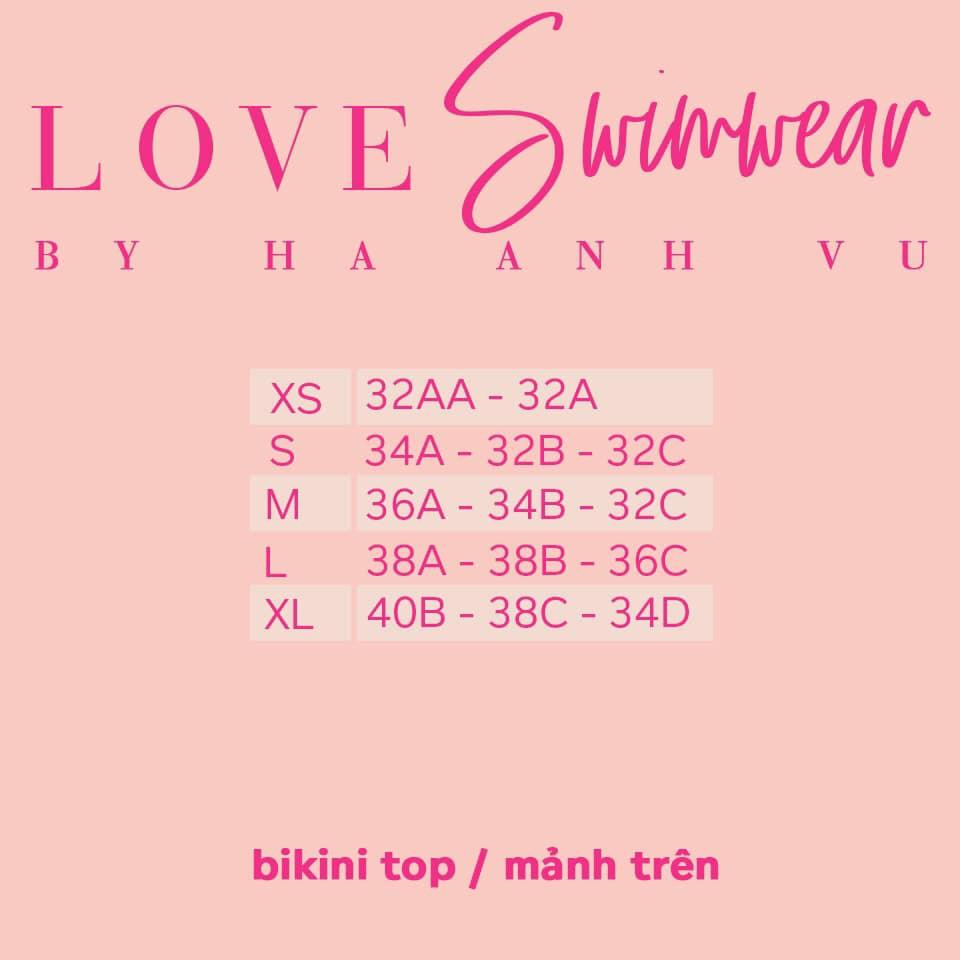 Love Me Two Pieces Swimsuit - Bikini 2 mảnh BW01 đen