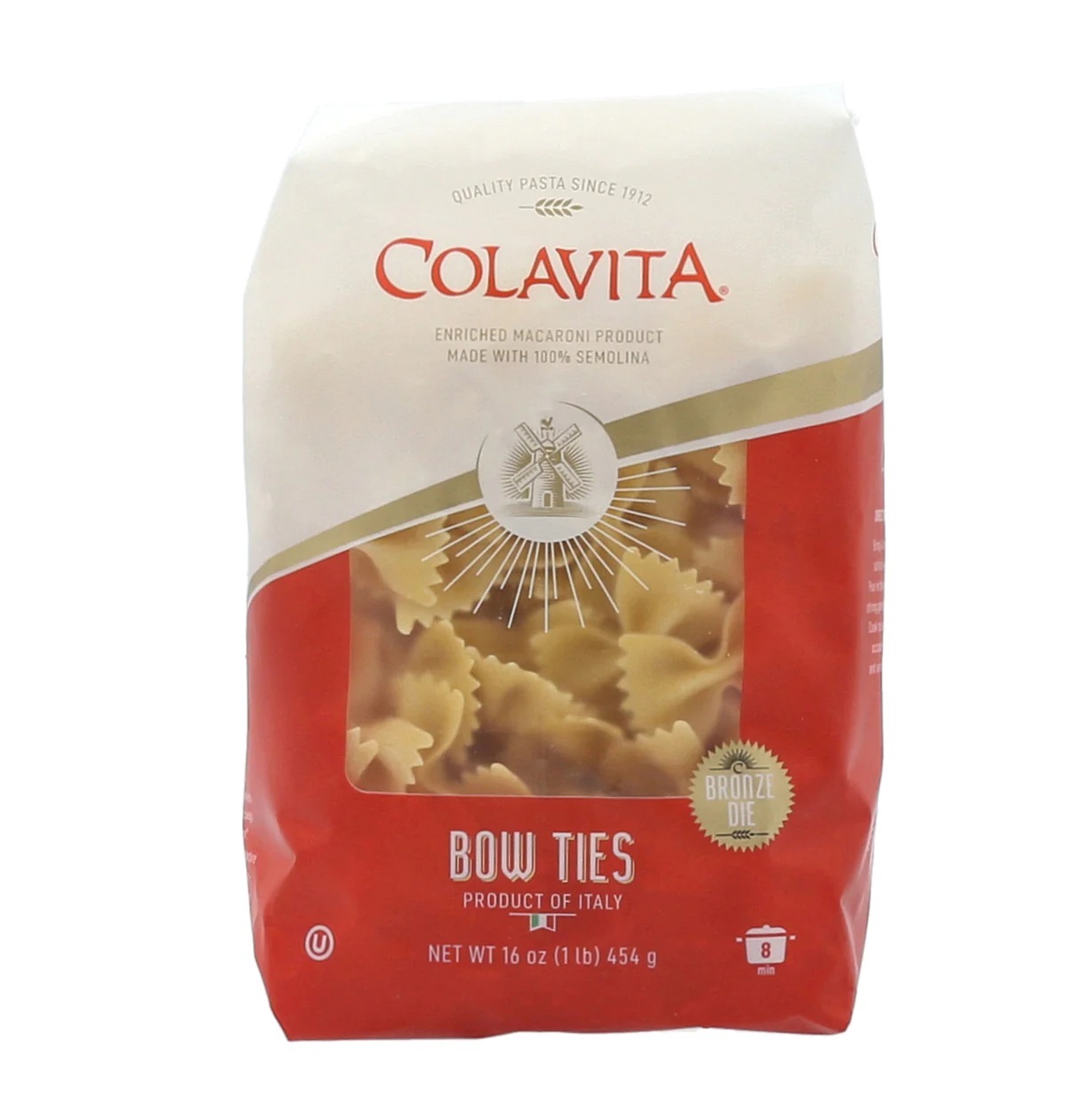Nui Hình Nơ Colavita Bronze Die Cut Farfalle Pasta Nhập Khẩu Từ Ý