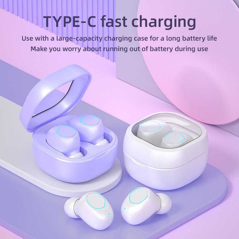 Tai Nghe Nhét Tai Bluetooth Không Dây Mini Vitog Tws M21 Chống Ồn Có Micro Tiện Dụng