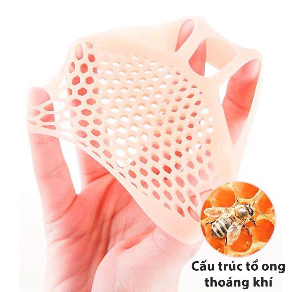 Đệm Lót Mũi Chân Silicon Màu Da, Đệm Lót Tổ Ong Bảo Vệ Mũi Chân, Chống Đau, Nứt Nẻ Chân