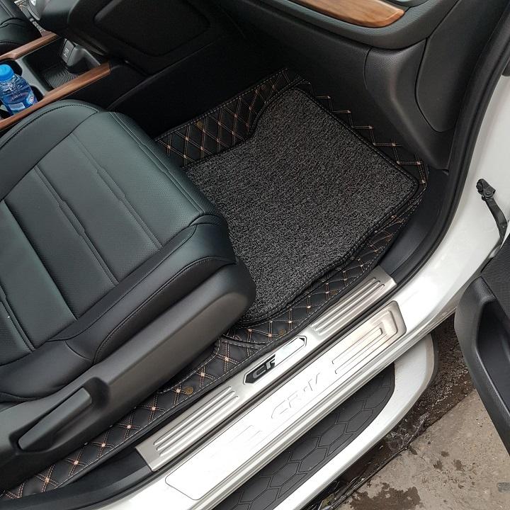 BỘ SẢN PHẨM Nẹp bước chân và ốp chống trầy cốp Honda CRV, CR-V 2018-2019 - Mẫu Inox