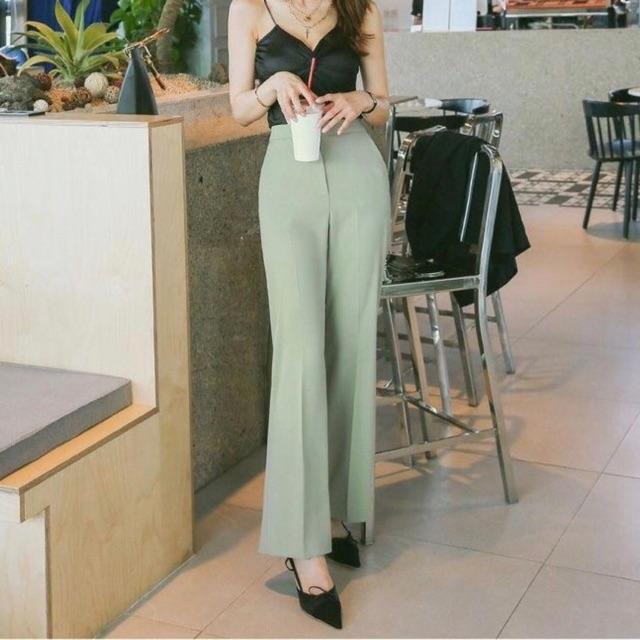 Quần ống loe vừa, ko túi