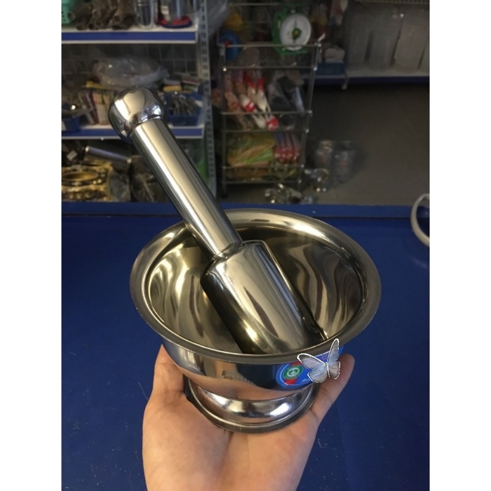 Bộ cối chày inox