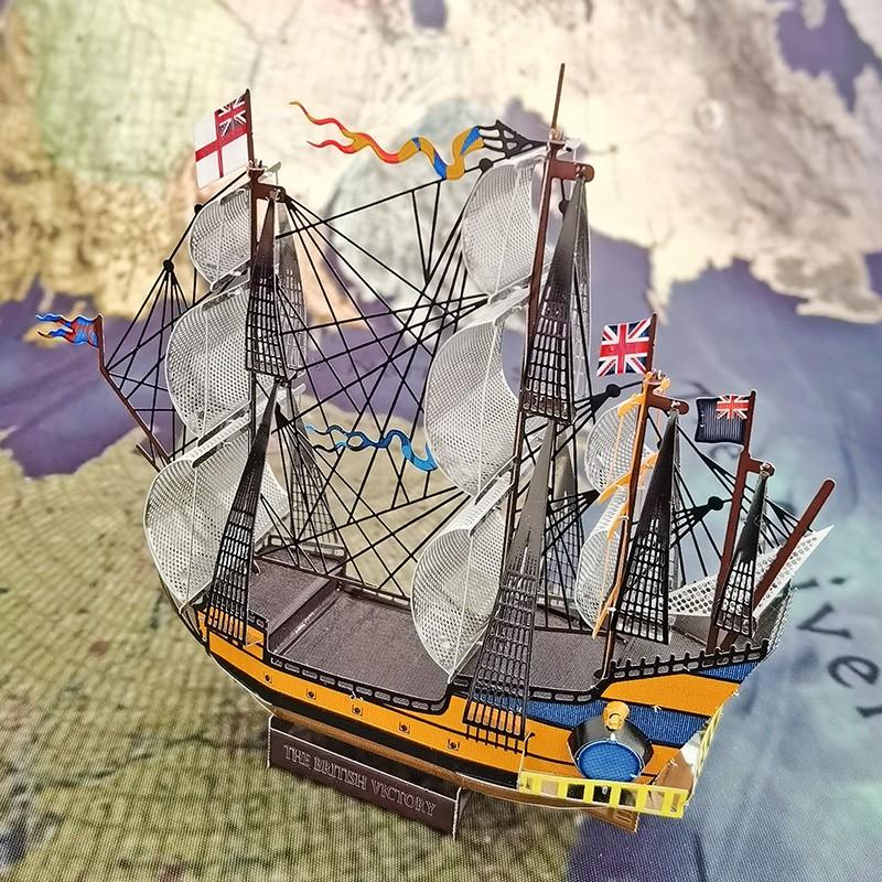 Mô Hình Lắp Ráp 3d Tàu Buồm Golden Lion