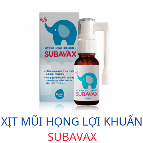 Xịt mũi họng lợi khuẩn Subavax