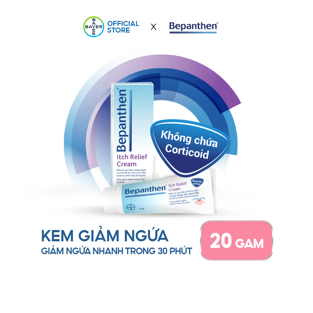 Kem Giảm Ngứa Và Mẩn Đỏ Bepanthen Itch Relief Cream 20G