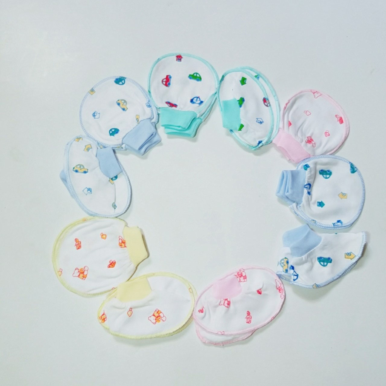 Set 05 Đôi Bao Tay Bao Chân Họa Tiết Đáng Yêu