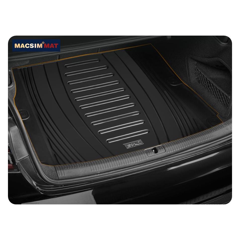 Thảm lót cốp xe ô tô Audi A3 2014 - 2020 nhãn hiệu Macsim 3W chất liệu TPE cao cấp màu đen