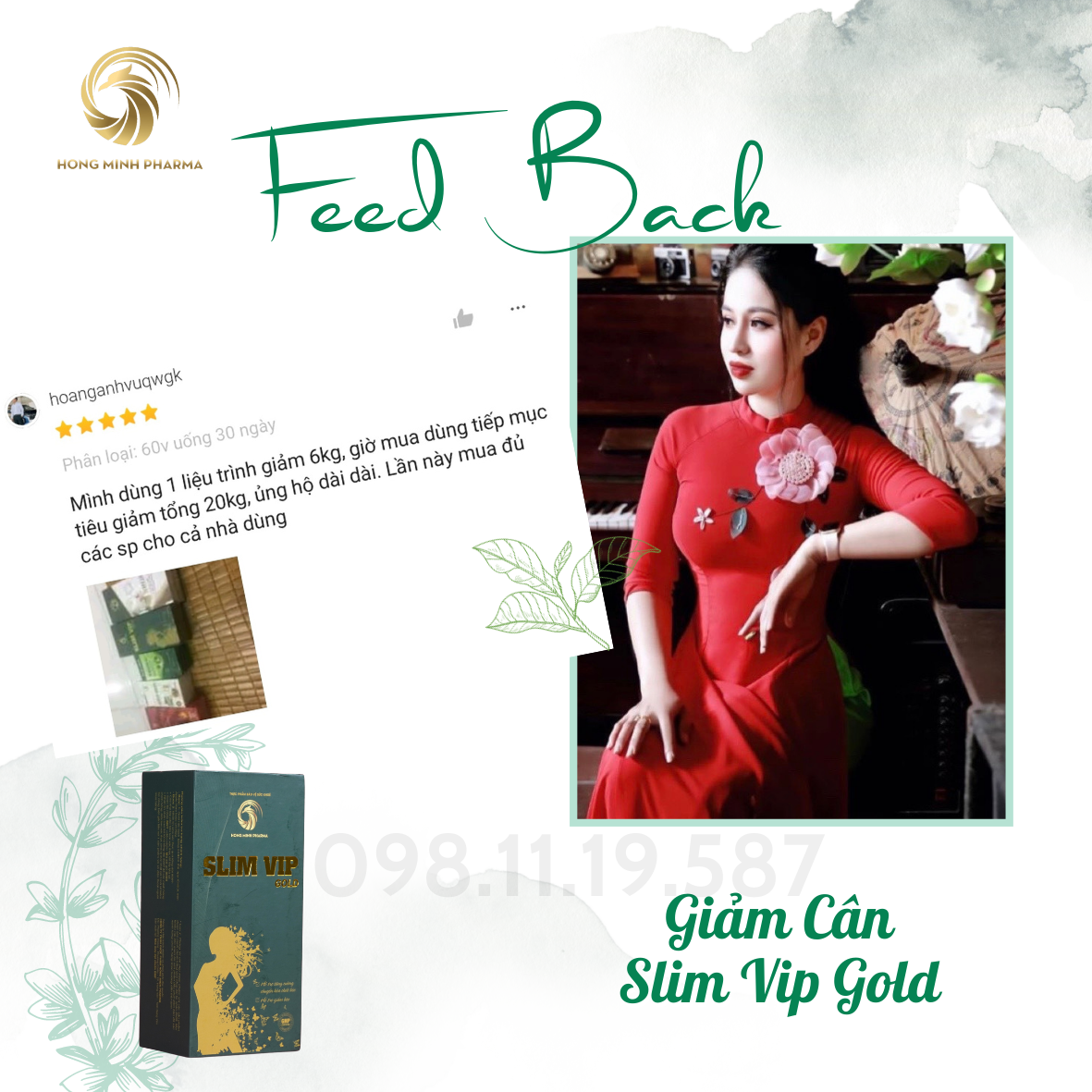 Viên Uống Hỗ Trợ Giảm Cân SLim Vip Gold Mới Chính Hãng - Mua 1 Được 3 - Hỗ Trợ Giảm Cân Cực Mạnh - Giảm 3-10kg Trong 1 Tháng