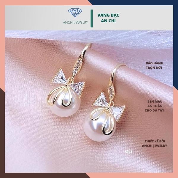 Bông tai bạc cao cấp, mẫu mới sang chảnh,trẻ trung,Hàn quốc,anchi jewelry
