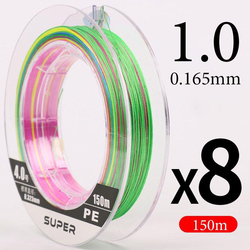 Dây câu cá dù câu lure X8 Super MAX siêu bền mềm mịn dài 150m dù câu cá chất lượng DC6
