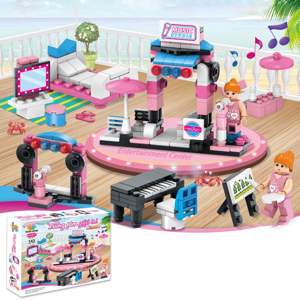 Đồ Chơi Lắp Ráp Trung Tâm Giải Trí 6 Trong 1 - Entertainment Center - Toys&amp;Joys 8527 (143 Mảnh Ghép)