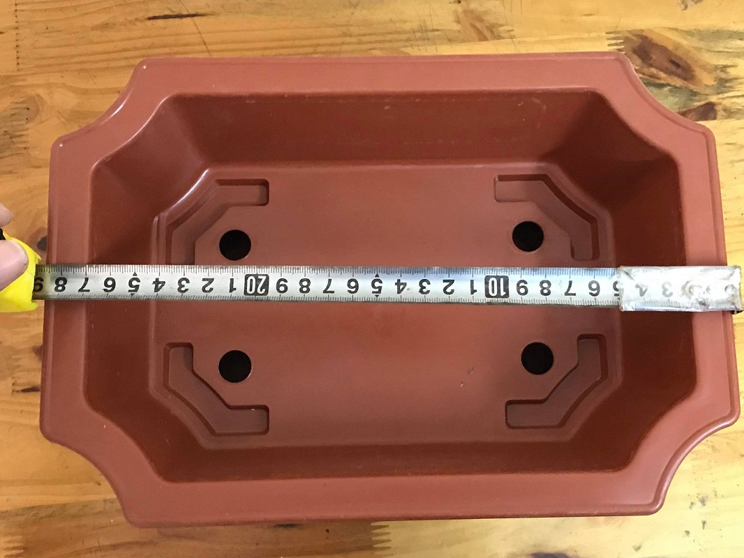 Combo 5 Chậu Nhựa Trồng Cây Mini Hình Chữ Nhật Màu Nâu Siêu Đẹp Kích Thước 28x20x8 Cm
