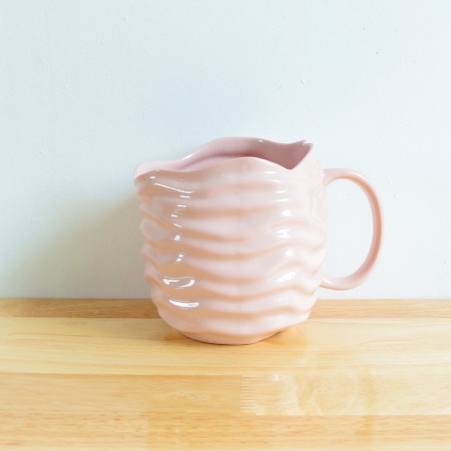 Ly sứ màu Pastel ocean sóng nước 600ml / Cốc sứ màu Pastel Ocean lượn sóng - Pastel porcelain cup