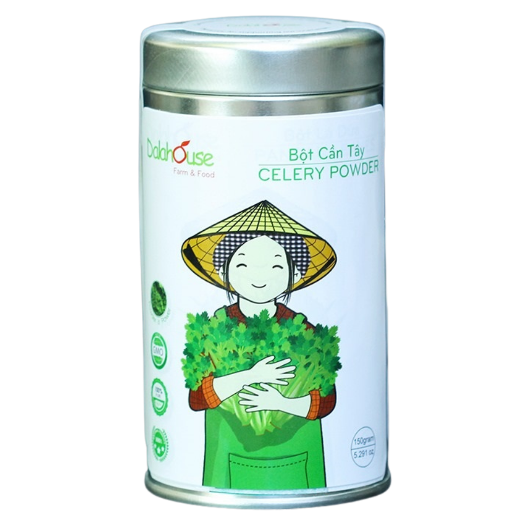 Bột cần tây nguyên chất sấy lạnh Dalahouse - Hỗ trợ giảm cân - Detox thanh lọc cơ thể