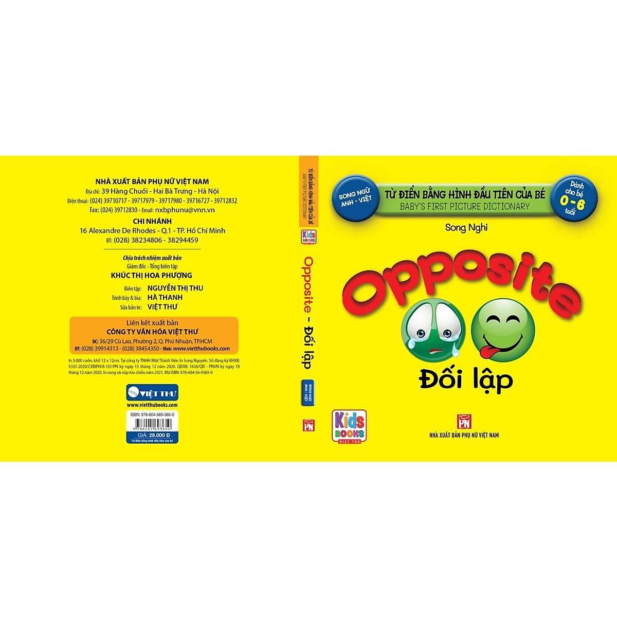 Từ Điển Bằng Hình Đầu Tiên Của Bé - Opposite - Đối Lập