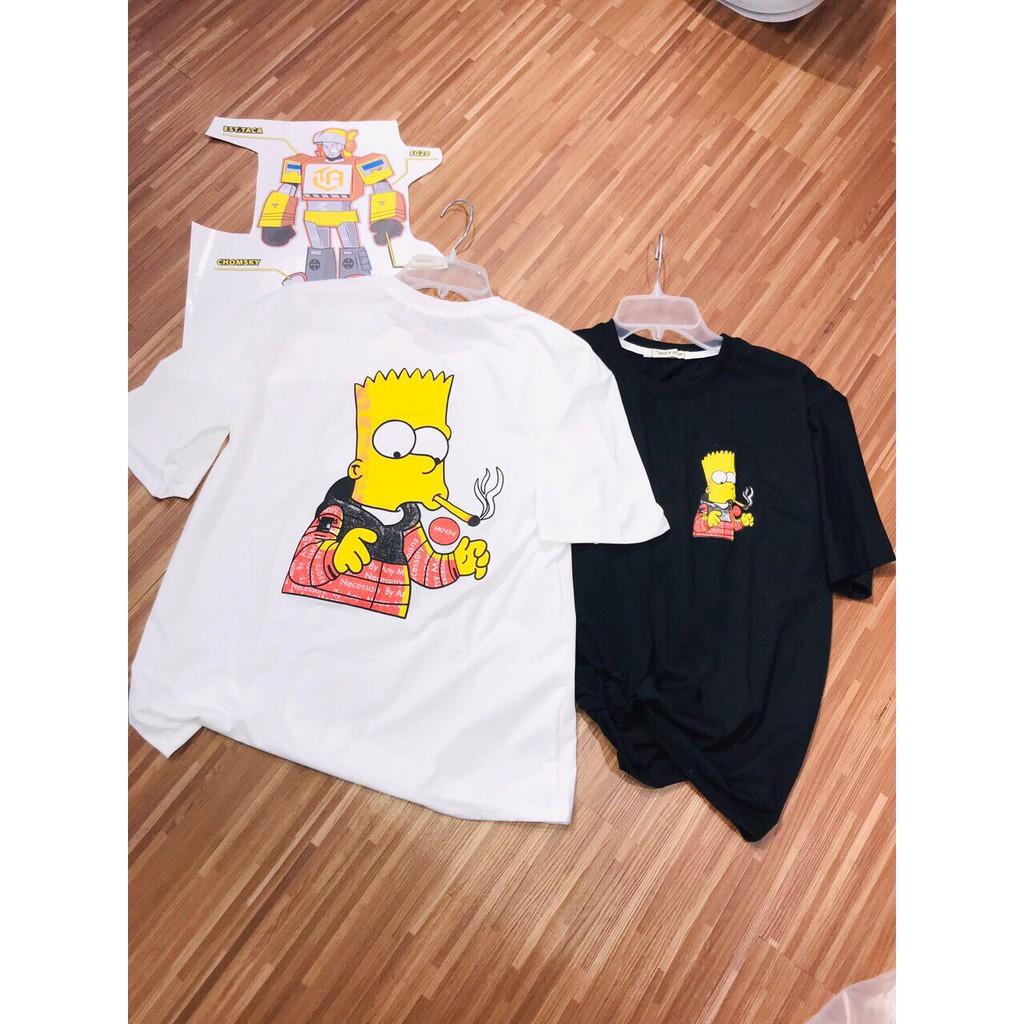 Áo Thun Đôi Freesize In Hình Chú Bé Hoạt Hình    Tặng Kèm Gương Mini Siêu Xinh
