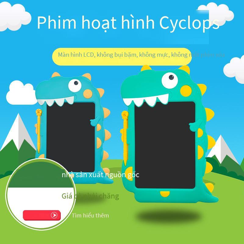 Ưu đãi đặc biệt Cyclops phim hoạt hình LCD bảng chữ viết tay dành cho trẻ em bảng vẽ điện tử học sinh vẽ graffiti bảng viết nguồn