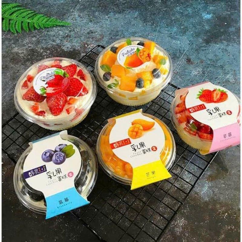 Hộp pet XY581(Tiramisu, Cheesecake, trái cây)