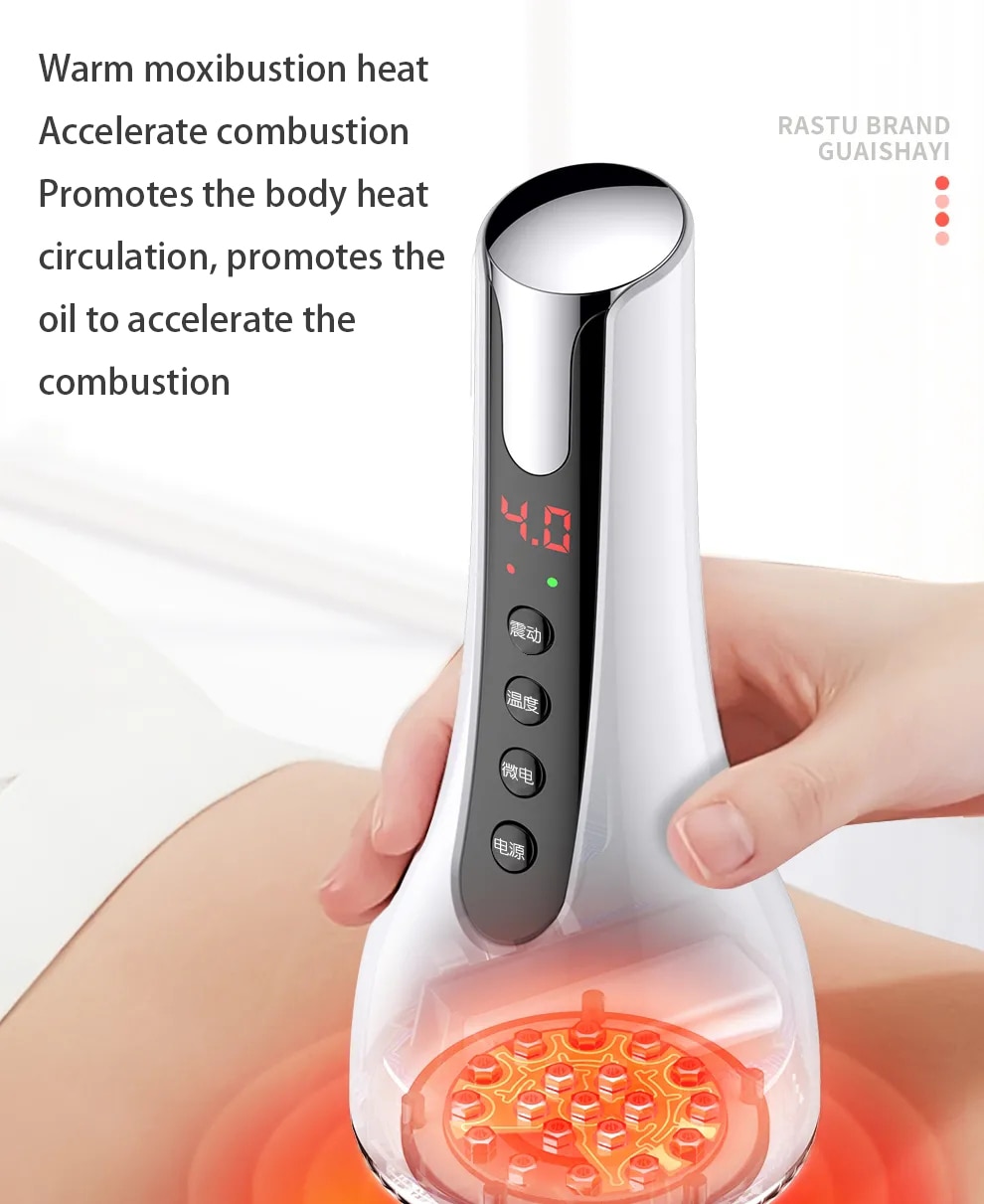 Máy mát xa cầm tay, bàn chải kinh tuyến điện tử Electric Meridian Massage Brush Ai Kangying