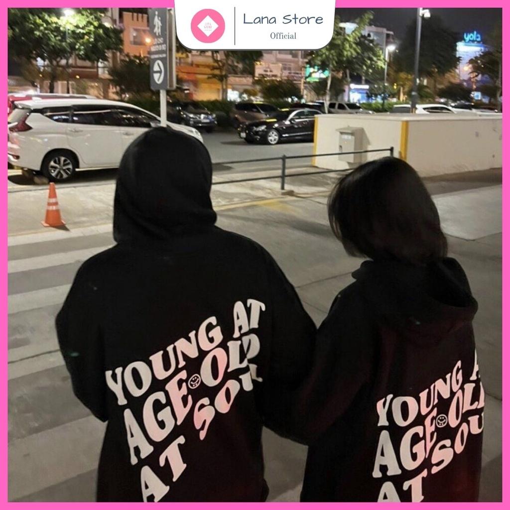 Áo Hoodie YoungAt Chất Nỉ Bông Form Rộng Unisex Nam Nữ