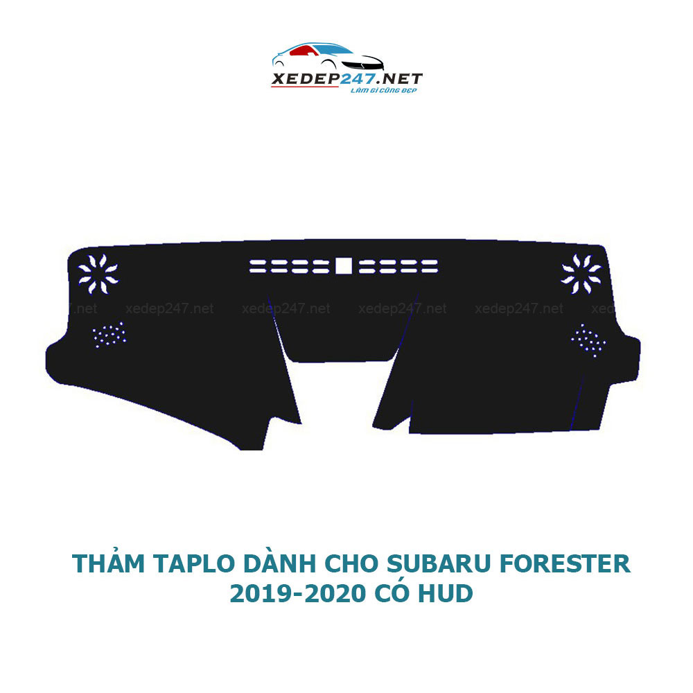 Thảm Taplo dành cho xe Subaru Forester 2019-2020 chất liệu Nhung, da Carbon, da vân gỗ